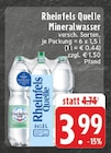 Mineralwasser im Angebot bei E center in Mülheim Mineralwasser Angebote von Rheinfels Quelle bei E center Mülheim für 3,99 €