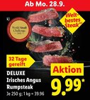 Irisches Angus Rumpsteak im Angebot bei Lidl in Gummersbach Irisches Angus Rumpsteak Angebote von Deluxe bei Lidl Gummersbach für 9,99 €