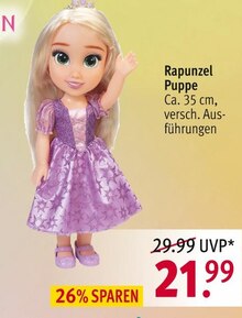 von Disney Prinzessin Rapunzel Puppe von Disney Prinzessin