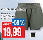 Damen-2-in-1 Shorts im Angebot bei Kaufhaus Stolz in Bremerhaven Damen-2-in-1 Shorts Angebote von ENDURANCE bei Kaufhaus Stolz Bremerhaven für 19,99 €