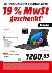 Notebook im MediaMarkt Saturn Prospekt in Ludwigsburg Aktueller MediaMarkt Saturn Prospekt mit Notebook, "19 % MwSt geschenkt", Seite 15