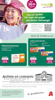 mea - meine apotheke Prospekt Unsere Juli-Angebote mit 4 Seiten