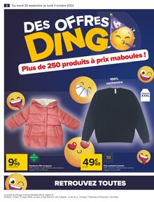 Catalogue Carrefour, 20/09/2022 - 03/10/2022, Le mois bing, des offres qui donnent le sourire !, 64 pages Prospectus Carrefour en cours, "Le mois bing, des offres qui donnent le sourire !", 64 pages
