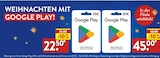Google Play 25€ Guthabenkarte im ALDI Nord Prospekt Google Play 25€ Guthabenkarte von Google Play im aktuellen ALDI Nord Prospekt für 22,50 €