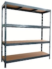 Etagère charge lourde 4 plateaux en promo à 59,99 € chez Super U Etagère charge lourde 4 plateaux dans le catalogue Super U