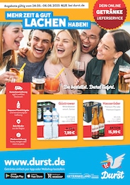 Durst.de Prospekt für Ziesendorf mit 2} Seiten Durst.de Prospekt für Ziesendorf: "Du bestellst. Durst liefert.", 2 Seiten, 24.05.2025 - 06.06.2025