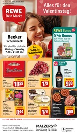 Aktueller REWE Supermarkt Prospekt in Schermbeck und Umgebung, "Dein Markt" mit 33 Seiten, 10.02.2025 - 15.02.2025