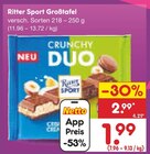 Großtafel im Angebot bei Netto Marken-Discount in Ingolstadt Großtafel Angebote von Ritter Sport bei Netto Marken-Discount Ingolstadt für 1,99 €