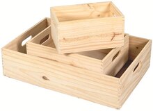 Mr Bricolage Staple - Caisse de rangement en pin Promo Caisse de rangement en pin dans le catalogue Mr Bricolage "40 ans d'idées pour tout rénover" à Staple