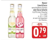 Limo & Secco im Angebot bei EDEKA in Weiden Limo & Secco Angebote von Hauser bei EDEKA Weiden für 0,79 €