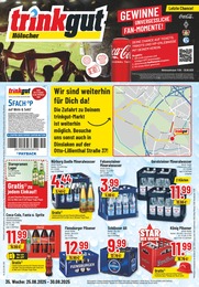 Trinkgut Prospekt für Oberhausen: "Aktuelle Angebote", 6 Seiten, 25.08.2025 - 30.08.2025