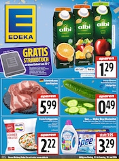 Aktueller EDEKA Prospekt mit Schweinefleisch, "Aktuelle Angebote", Seite 1