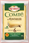 Comté Le Montarlier affiné 6 mois AOP - PRÉSIDENT dans le catalogue Netto