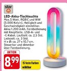 LED-Akku-Tischleuchte bei E center im Prospekt "" für 8,99 €
