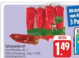 Spitzpaprika rot im Angebot bei EDEKA in Weiden Spitzpaprika rot Angebote bei EDEKA Weiden für 1,49 €