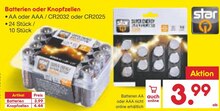 Batterien oder Knopfzellen bei Netto Marken-Discount in Niederkassel Batterien oder Knopfzellen im Angebot bei Netto Marken-Discount Niederkassel für 3,99 €
