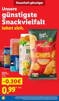 Chips im Lidl Prospekt "Der Preisführer macht Deutschland dauerhaft günstiger!" mit 26 Seiten (Remscheid)