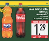 Coca-Cola, Fanta, Sprite oder mezzo mix von  im aktuellen EDEKA Prospekt für 1,29 €