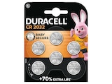 CR2032 Lithium Knopfzelle, Lithium, 3 Volt 6 Stück von DURACELL im aktuellen MediaMarkt Saturn Prospekt für 14,99 €