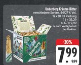 Underberg Kräuter-Bitter im Angebot bei E center in Jena Underberg Kräuter-Bitter Angebote von Underberg bei E center Jena für 7,99 €
