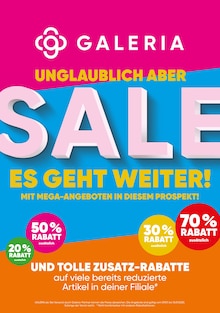 Aktueller Galeria Prospekt "Aktuelle Angebote" Seite 1 von 12 Seiten
