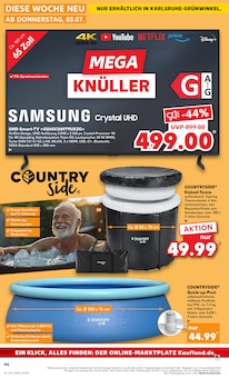 Fernseher im Kaufland Prospekt "Aktuelle Angebote" mit 62 Seiten (Karlsruhe)