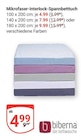 Mikrofaser-Interlock-Spannbettuch Angebote von biberna bei GLOBUS Wiesbaden für 4,99 €