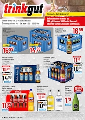 Trinkgut Discounter Prospekt der aktuellen Woche mit 4 Seiten, gültig von 14.09.2026 bis 19.09.2026, in Simbach und Umgebung Aktueller Trinkgut Discounter Prospekt in Simbach und Umgebung, "Aktuelle Angebote" mit 4 Seiten, 14.09.2026 - 19.09.2026