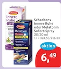 Innere Ruhe oder Melatonin Sofort-Spray von Schaebens im aktuellen budni Prospekt