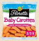 Promo BABY CAROTTES PRÊTES À CROQUER à 0,70 € dans le catalogue Intermarché à Gréasque