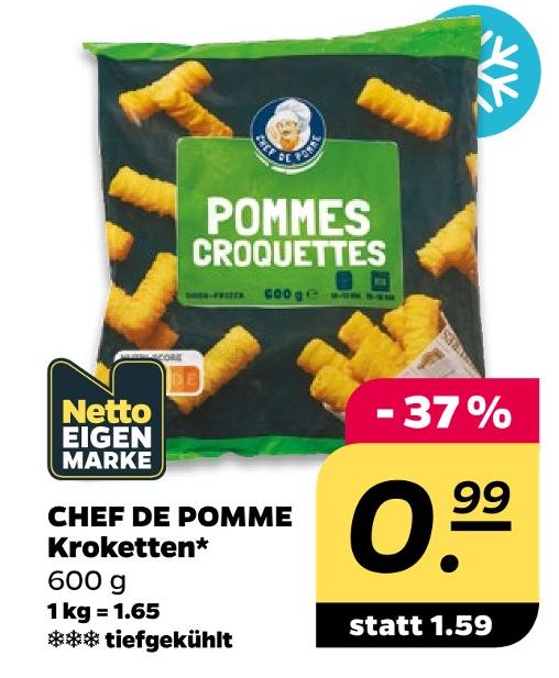 CHEF DE POMME Kroketten
