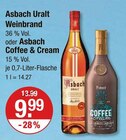 Likör im V-Markt Prospekt Uralt Weinbrand von Asbach im aktuellen V-Markt Prospekt für 9,99 €