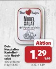 Aktuelles Dein Herzhafter Kartoffelsalat Angebot bei combi in Bielefeld ab 1,29 €