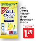 Allzweck-Tücher Zitronenduft bei E center im Dahn Prospekt für 1,29 €