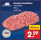 Netto Marken-Discount Neu Weitendorf - Schweine Hackfleisch Angebot im Prospekt Schweine Hackfleisch bei Netto Marken-Discount im Neu Weitendorf Prospekt für 2,29 €