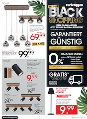 Aktueller Zurbrüggen Prospekt mit Möbel, "PRE SALE BLACK SHOPPING", Seite 5
