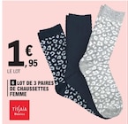 Chaussettes Femme - TISSIA dans le catalogue E.Leclerc