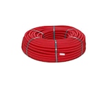 Tube PE-RT gainé rouge D.16mm L.25m en promo chez Brico Dépôt Tube PE-RT gainé rouge D.16mm L.25m dans le catalogue Brico Dépôt