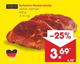Netto Marken-Discount Mainz - Schweine-Nackensteaks Angebot im Prospekt Schweine-Nackensteaks bei Netto Marken-Discount im Mainz Prospekt für 3,69 €