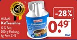 Kaffeesahne von MILSANI für 0,49 € bei ALDI SÜD im Angebot Kaffeesahne von MILSANI im aktuellen ALDI SÜD Prospekt