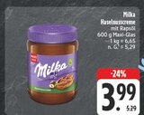 Haselnusscreme mit Rapsöl im Angebot bei EDEKA in Hof Haselnusscreme mit Rapsöl Angebote von Milka bei EDEKA Hof für 3,99 €