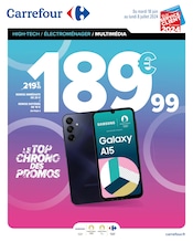 Téléphone Portable Angebote im Prospekt "High-Tech, élèctroménager, multimédia" von Carrefour auf Seite 1
