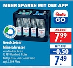 Mineralwasser Angebote von Gerolsteiner bei famila Nordost Pinneberg für 7,49 €