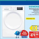 Wärmepumpentrockner WT43HV04 von Siemens im aktuellen Marktkauf Prospekt