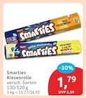 Smarties Riesenrolle im budni Prospekt Smarties Riesenrolle von Nestlé im aktuellen budni Prospekt für 1,79 €
