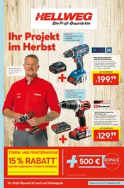 Aktueller Hellweg Baumärkte Prospekt in Groß Quenstedt und Umgebung, "Ihr Projekt im Herbst!" mit 24 Seiten, 22.09.2025 - 27.09.2025