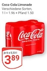 Aktuelle Coca Cola Angebote bei GLOBUS in Nettetal Aktuelles Limonade Angebot bei GLOBUS in Nettetal ab 3,89 €