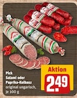 Salami oder Paprika-Kolbasz im Angebot bei REWE in Hofheim Salami oder Paprika-Kolbasz Angebote von Pick bei REWE Hofheim für 2,49 €