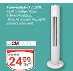 Aktuelles Turmventilator TVL 3770 Angebot bei GLOBUS in Krefeld ab 24,99 €