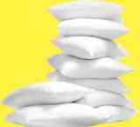 Oreiller 60x60cm moelleux à Hyper U dans Yffiniac